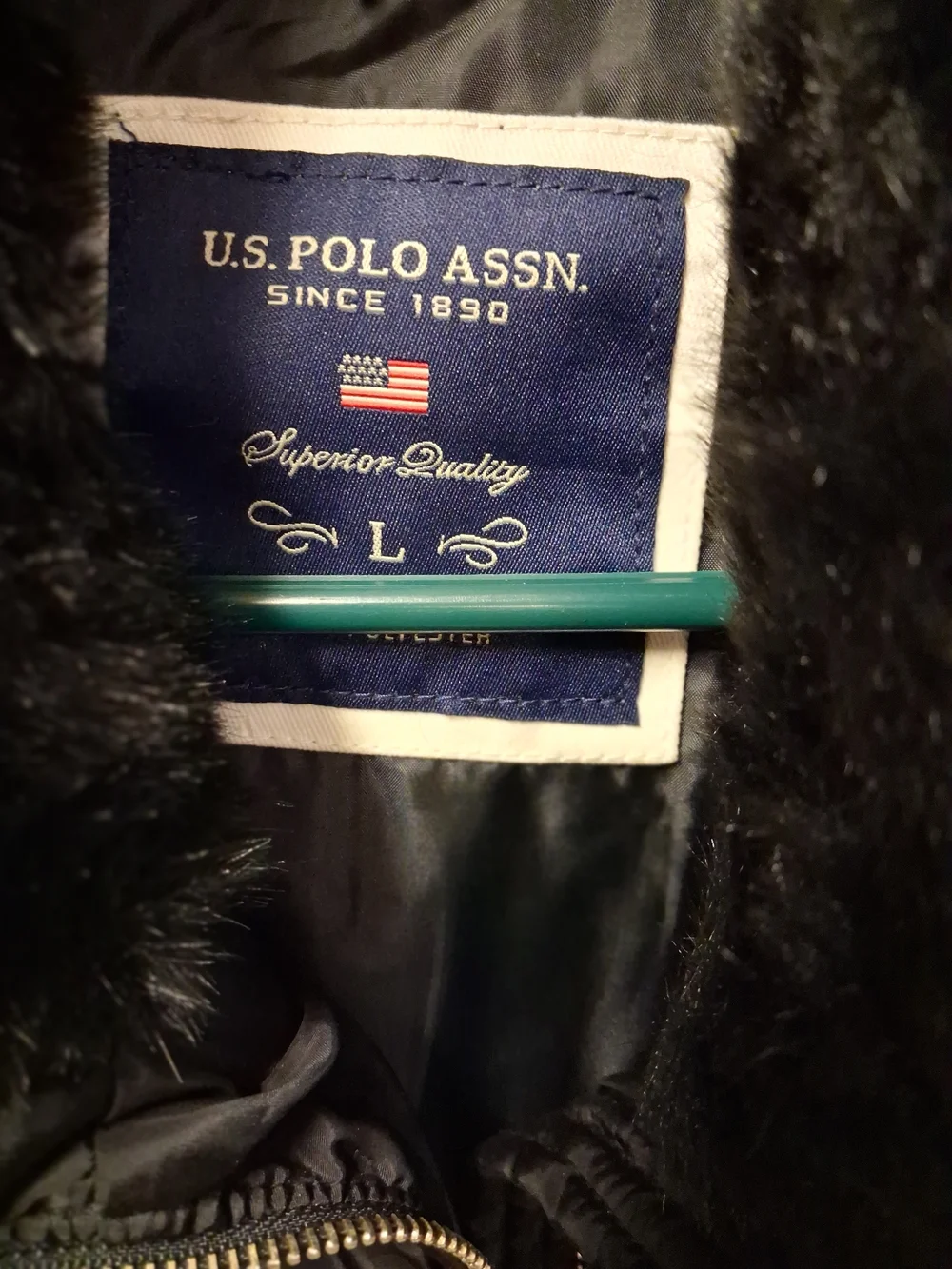 U.S. Polo Assn. Kids' Black Quilted Puffer Vest